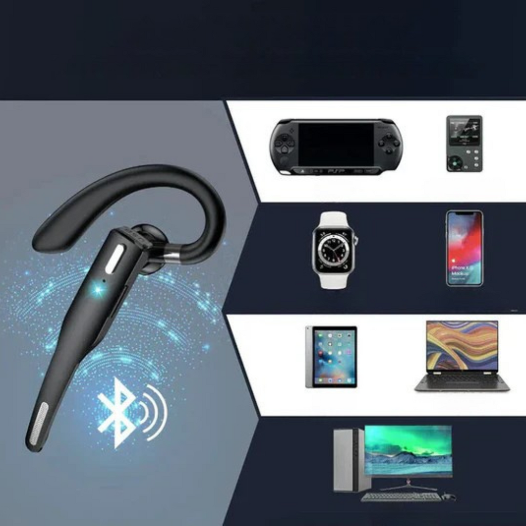 Bluetooth Headset | Professional Noise Cancelling with Digital Display