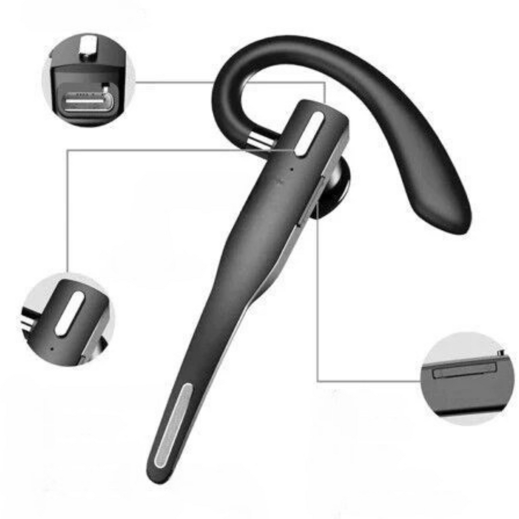 Bluetooth Headset | Professional Noise Cancelling with Digital Display